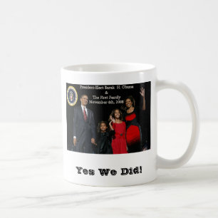 Utvald presidents- Obama för president första Kaffemugg