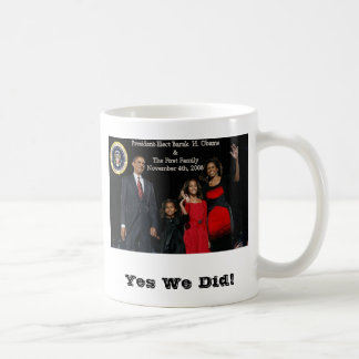 Utvald presidents- Obama för president första Kaffemugg
