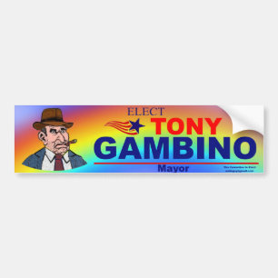 Utvald Tony Gambino borgmästare Bildekal