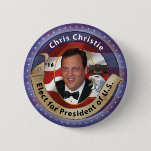 Utvalda Chris Christie för presidenten 2016 Knapp