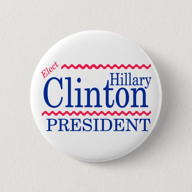 Utvalda Hillary Clinton Knapp (Framsida)