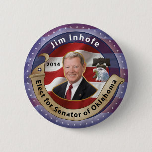 Utvalda Jim Inhofe för Senator av Oklahoma Knapp