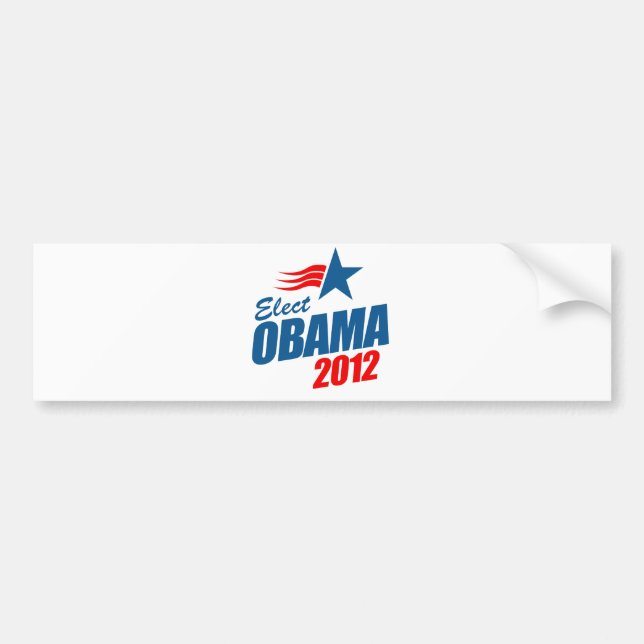 Utvalda Obama 2012 Bildekal (Framsidan)