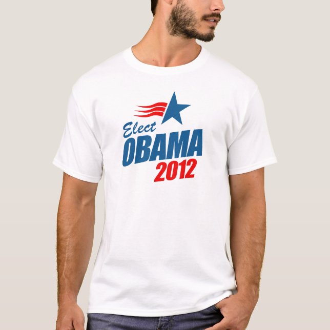 Utvalda Obama 2012 T-shirt (Framsida)