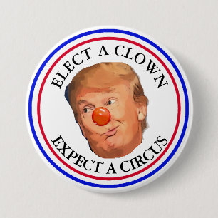 Utvalt förväntar en clown, att en cirkustrumf knapp