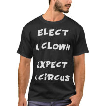 Utvalt förväntar en clown en Anti trumf för cirkus