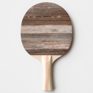 Utvändig vägg av gammalt vilt trä från ett lan pingisracket