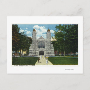 Utvändig visning av Bates College Chapel Vykort