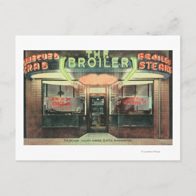 Utvändig visning av Broiler Restaurant Vykort (Framsida)