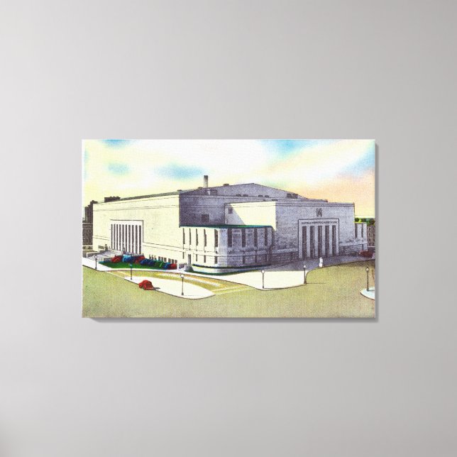 Utvändig visning av Buffalo Memorial Canvastryck (Framsida)