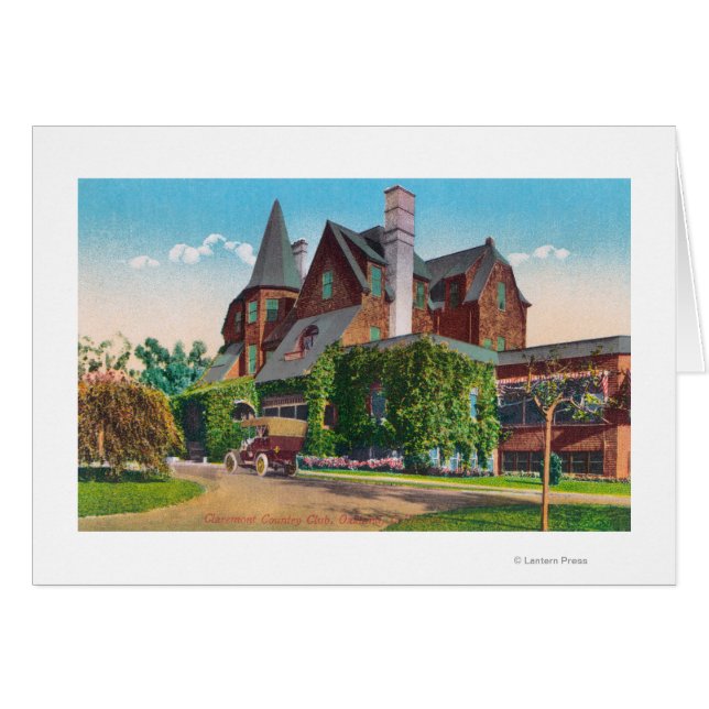Utvändig visning av Claremont Land Klubb Hälsningskort (Framsidan Horizontal)