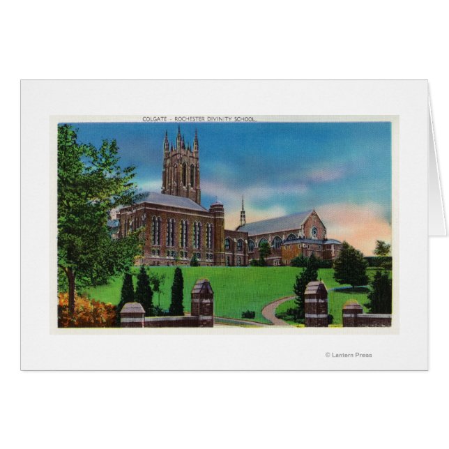 Utvändig visning av Colgate Divinity School Hälsningskort (Framsidan Horizontal)