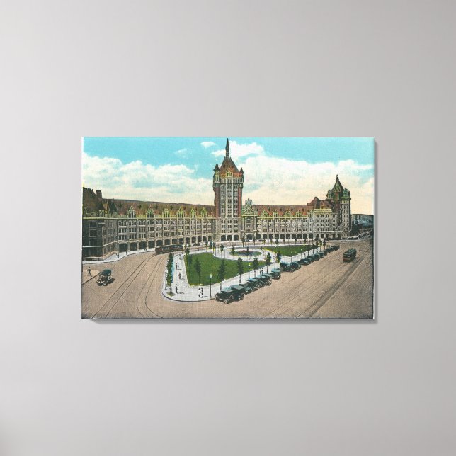 Utvändig visning av D & H och Journal Canvastryck (Framsida)