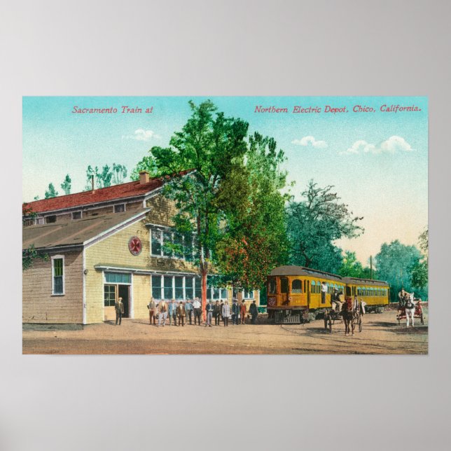 Utvändig visning av den norra eldepån poster (Framsidan)