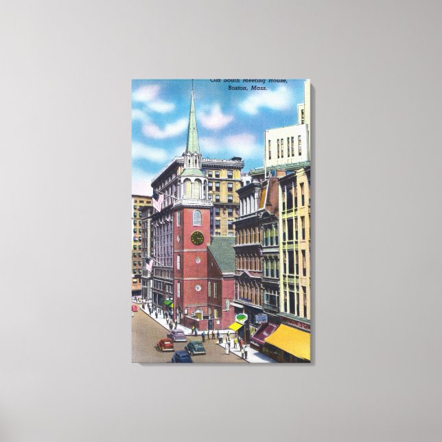 Utvändig visning av det gamla sydahytten canvastryck (Framsida)