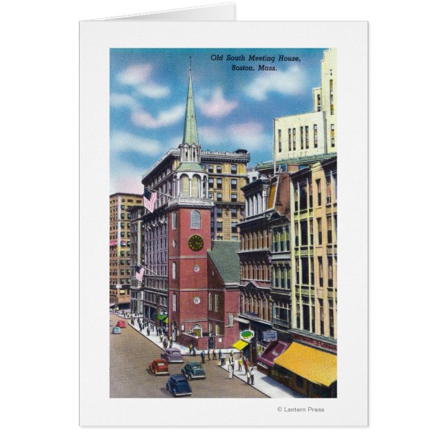 Utvändig visning av det gamla sydahytten hälsningskort (Framsidan)