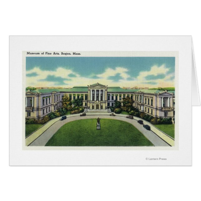Utvändig visning av konstmuseet # 2 hälsningskort (Framsidan Horizontal)