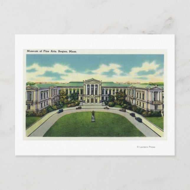 Utvändig visning av konstmuseet # 2 vykort (Framsida)