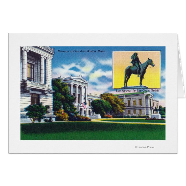 Utvändig visning av konstmuseet hälsningskort (Framsidan Horizontal)