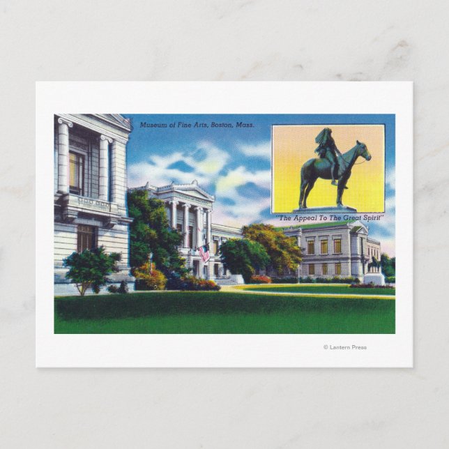 Utvändig visning av konstmuseet vykort (Framsida)