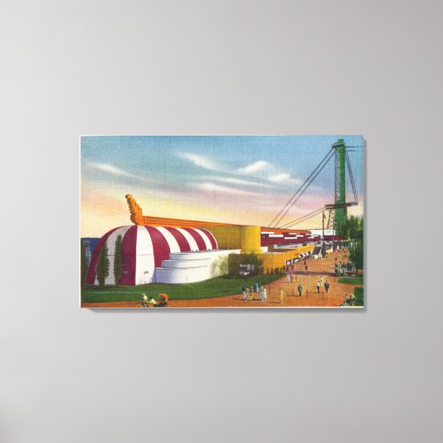 Utvändig visning av livsmedel och jordbruksvariant canvastryck (Framsida)