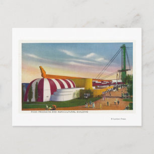 Utvändig visning av livsmedel och jordbruksvariant vykort