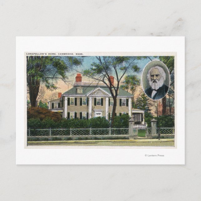 Utvändig visning av Longwards hem Vykort (Framsida)