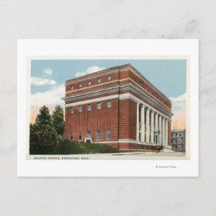 Utvändig visning av Masonic Temple 2 Vykort