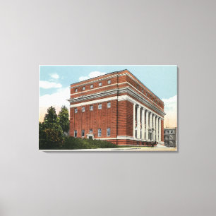 Utvändig visning av Masonic Temple Canvastryck