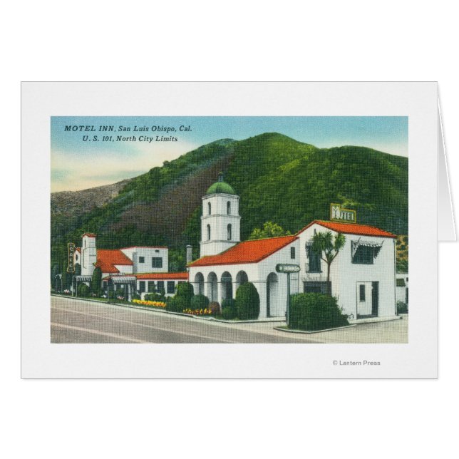 Utvändig visning av motel Inn Hälsningskort (Framsidan Horizontal)