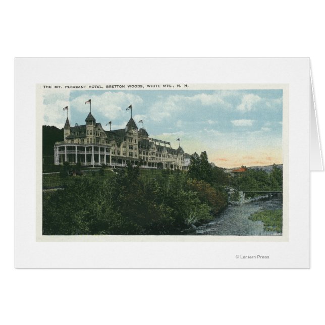 Utvändig visning av Mount Pleasant Hotel # 2 Hälsningskort (Framsidan Horizontal)