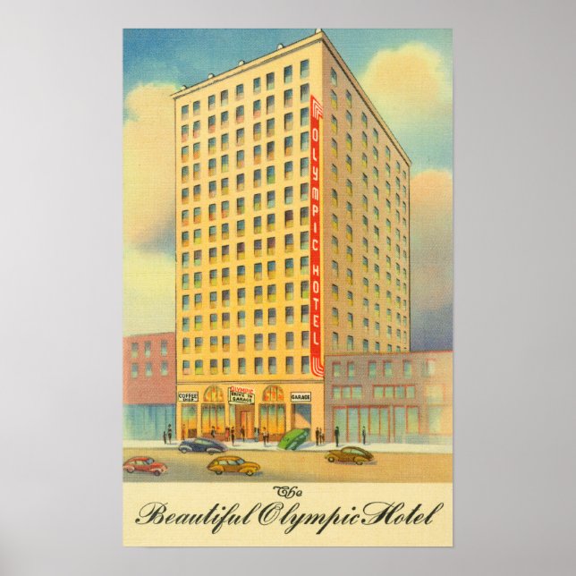 Utvändig visning av Olympiska hotell Poster (Framsidan)
