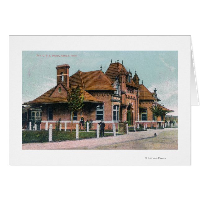 Utvändig visning av OSL Depot Nampa, ID Hälsningskort (Framsidan Horizontal)