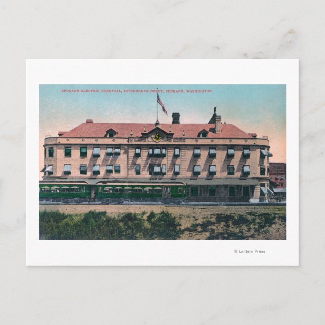 Utvändig visning av terminal och depå vykort (Framsida)