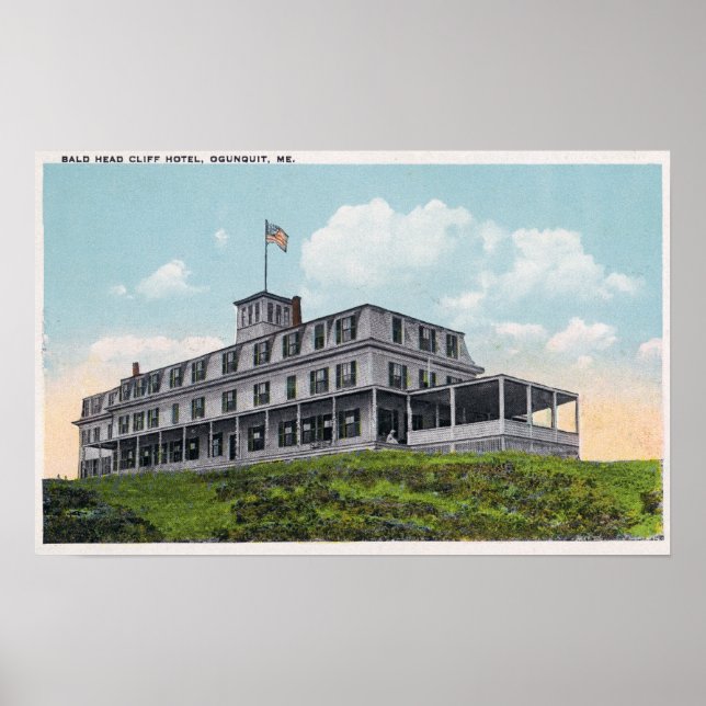 Utvändig vy av Bald Head Cliff Hotel Poster (Framsidan)
