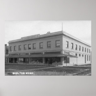 Utvändig vy av Bldg-bladen Lumbermens Poster
