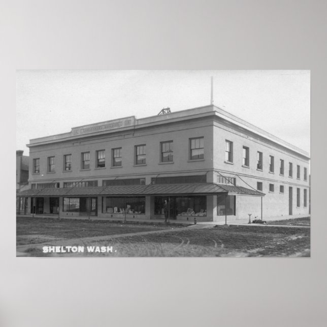 Utvändig vy av Bldg-bladen Lumbermens Poster (Framsidan)