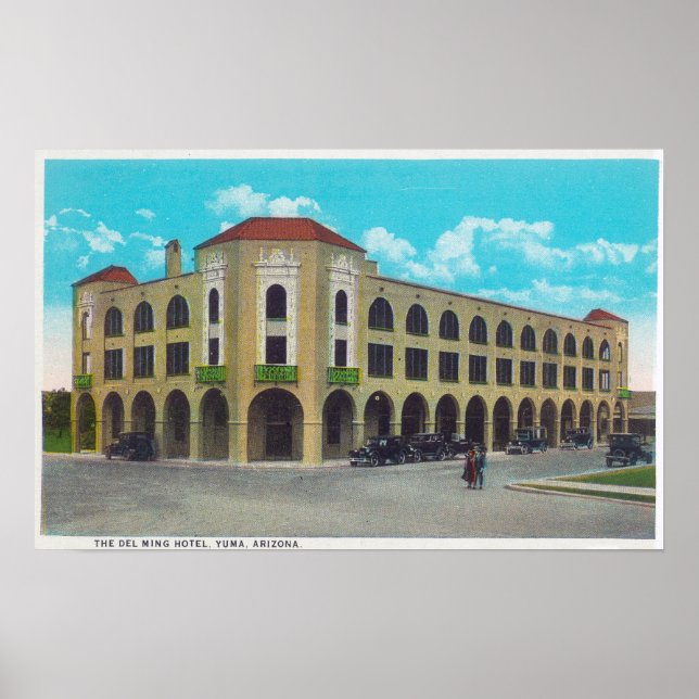 Utvändig vy av Dell Ming HotelYuma, AZ Poster (Framsidan)