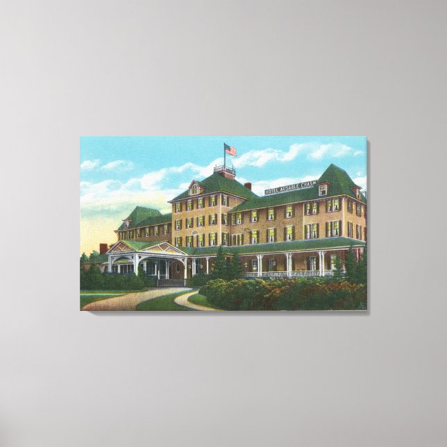 Utvändig vy av den aktiverbara chasm som används p canvastryck (Framsida)