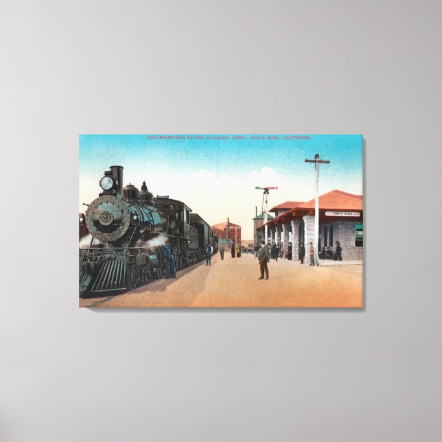 Utvändig vy av den nordvästra Stilla havet RR Canvastryck (Framsida)