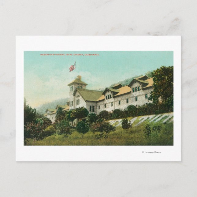 Utvändig vy av Greystone Winery Vykort (Framsida)