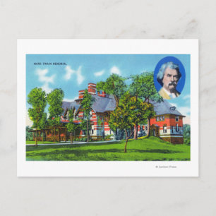 Utvändig vy av Mark Twain Memorial Vykort