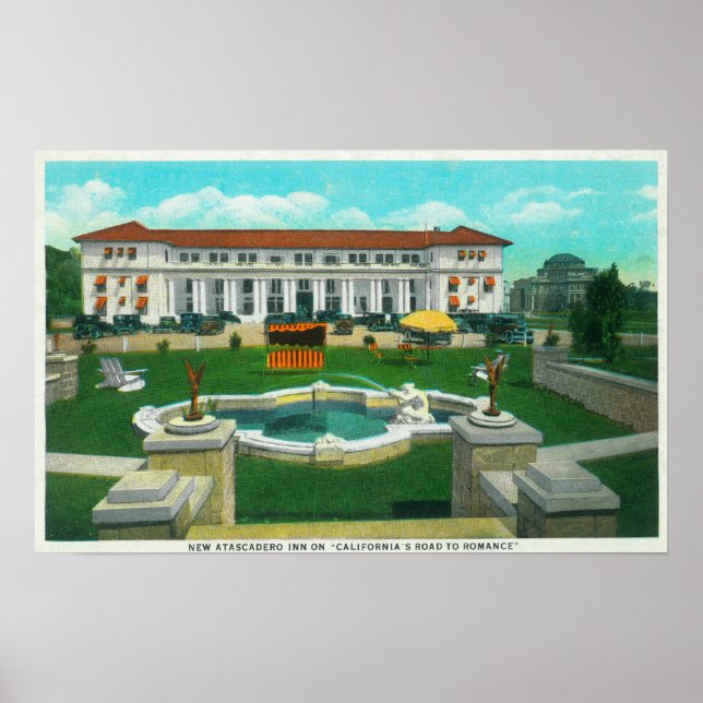 Utvändig vy av New Atascadero Inn Bungalow Poster (Framsidan)