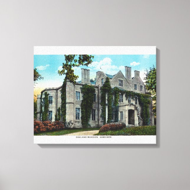 Utvändig vy av Oakland Mansion Canvastryck (Framsida)
