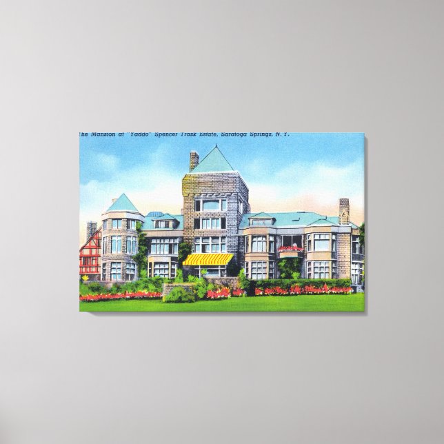 Utvändig vy av S. Track Gods Mansion på Canvastryck (Framsida)