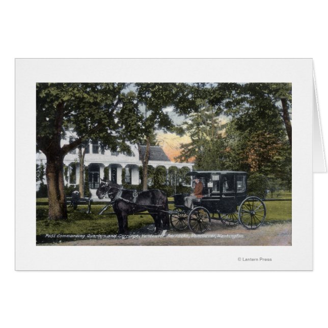 Utvändig vy för de efterföljande kvarteren hälsningskort (Framsidan Horizontal)