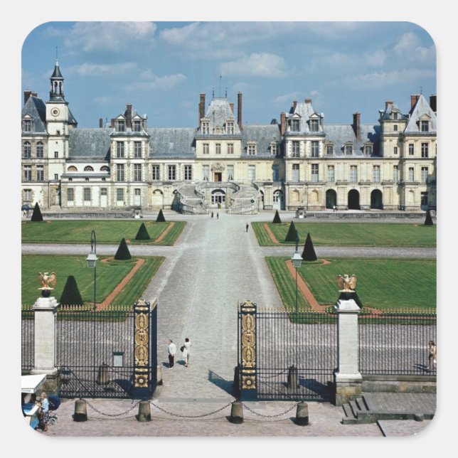 Utvändig vy fyrkantigt klistermärke (Framsida)