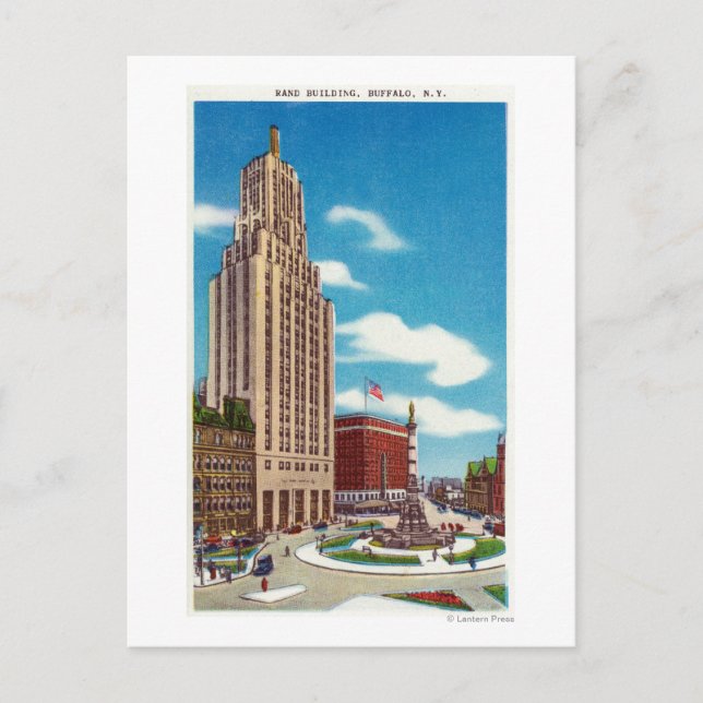 Utvändig vy över Byggnaden Rand Vykort (Framsida)