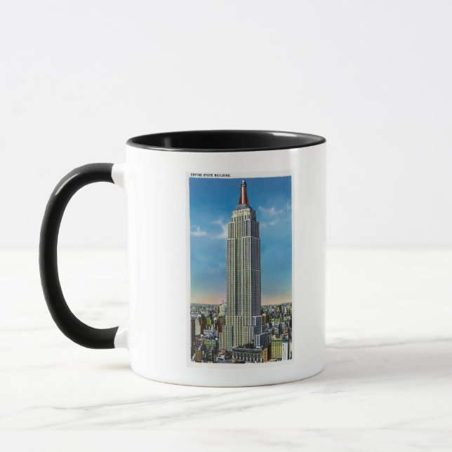 Utvändig vy över Empire state Bldg Mugg (Vänster)