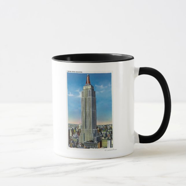 Utvändig vy över Empire state Bldg Mugg (Höger)